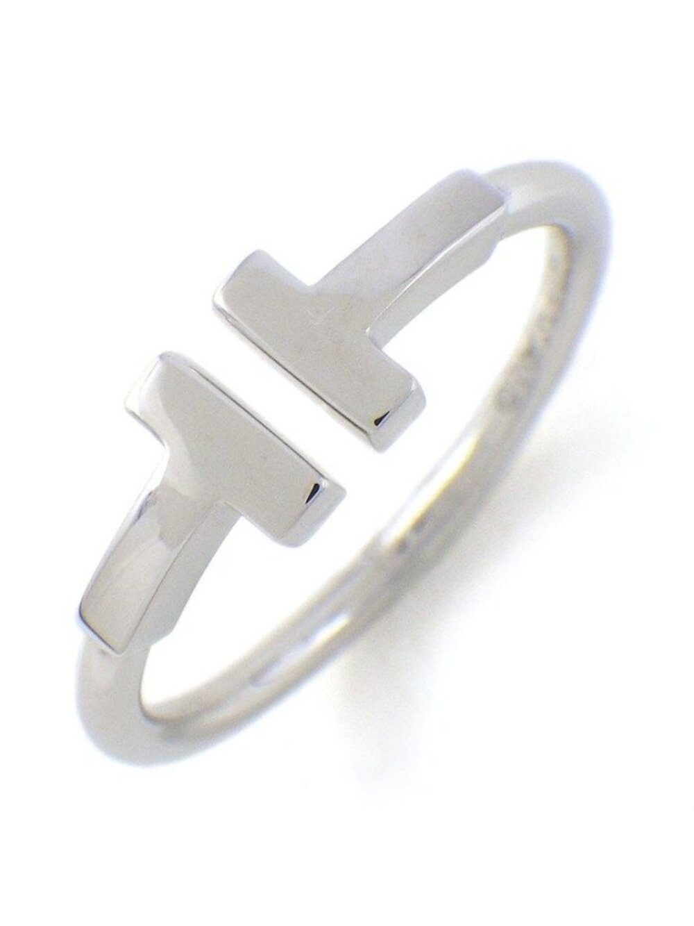 Tiffany & Co Ring T Wire 18k White Gold